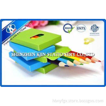 Customized Multi Colored Pencils Set In Paper Tube With Log